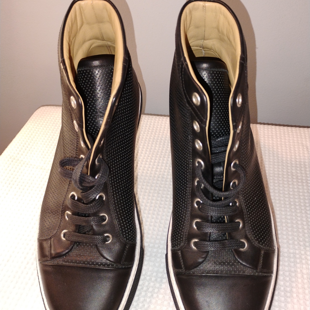 Hermes Black High-Top Athletic Shoes